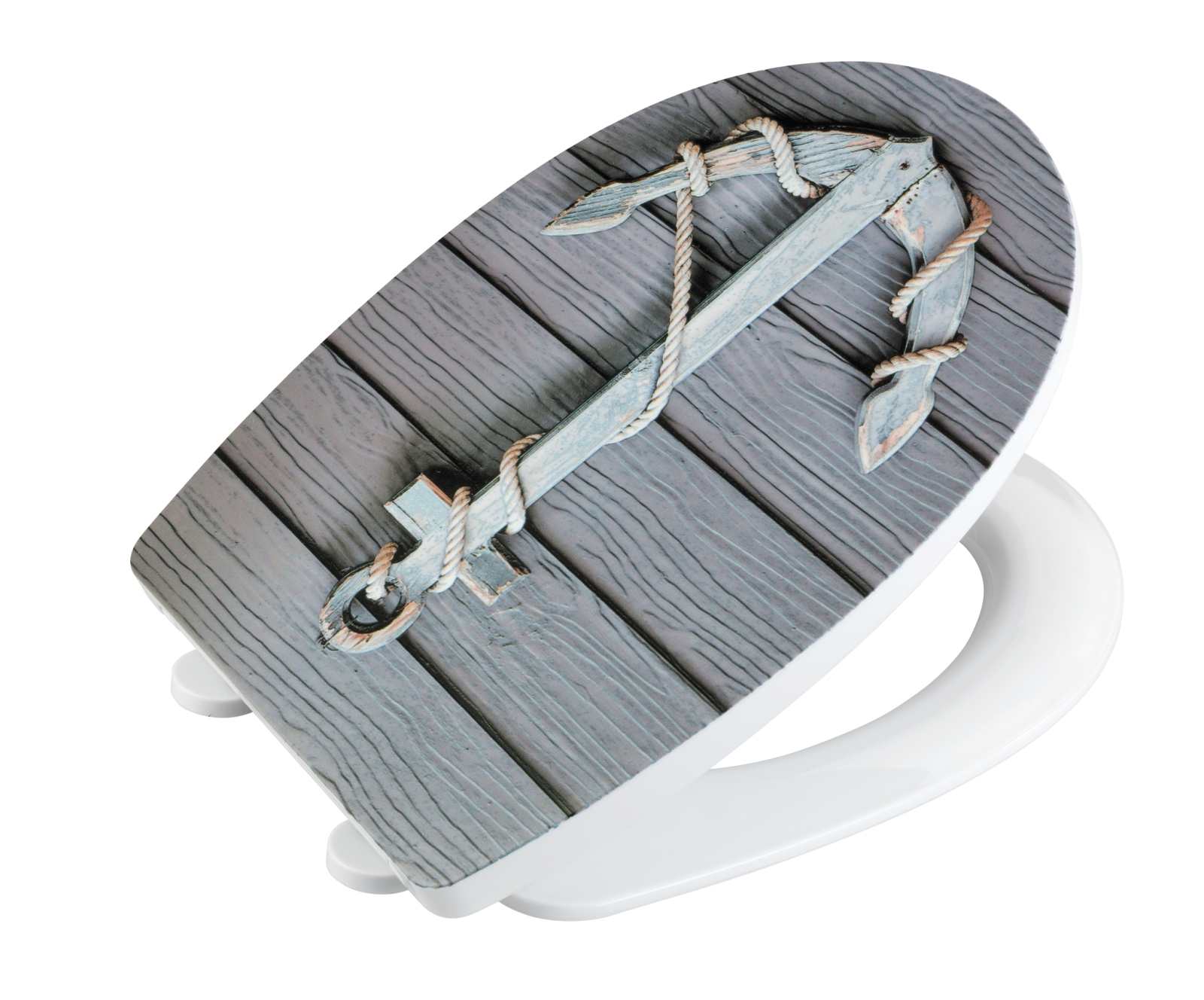 WENKO WC-Sitz ROPE - Hochglanz - Absenkautomatik