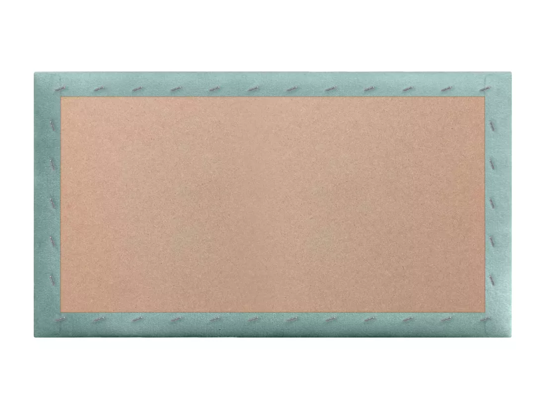 DHOME Lot de 1 Panneaux muraux en tissu auto-adhésifs Panneaux muraux absorbants acoustiques Protection contre les chocs (Vert d'eau, 60x50cm, x1)