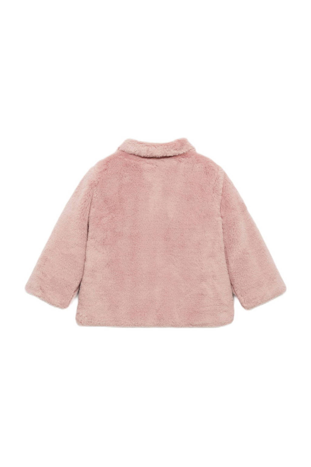 Mango Kids imitatiebont tussenjas roze