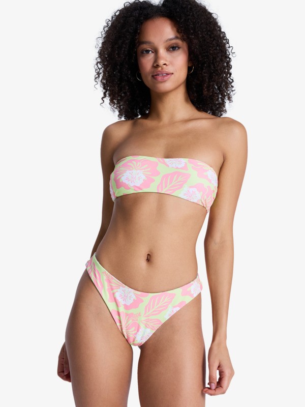 Hibiscus Hype RV Bandeau Haut de bikini bandeau Vert Femme