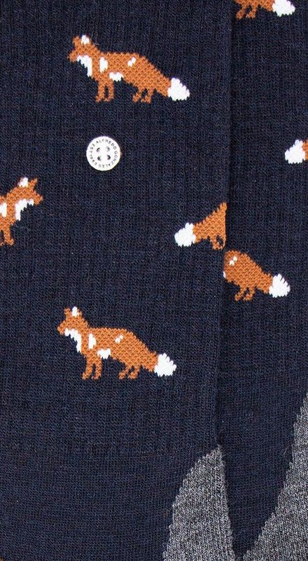 Alfredo Gonzales Wandelsok Wol Foxy AG-SK-HIKE-04 109 Navy/Brown/Grey XS(35-37)