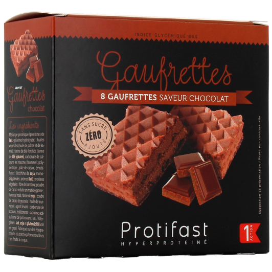 Gaufrettes saveur chocolat Protifast