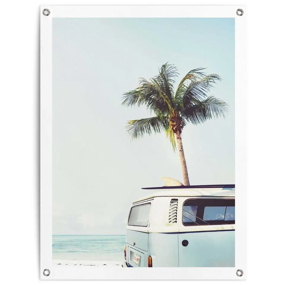 Tuinposter Summer Vibe - 80x60cm - Blauw