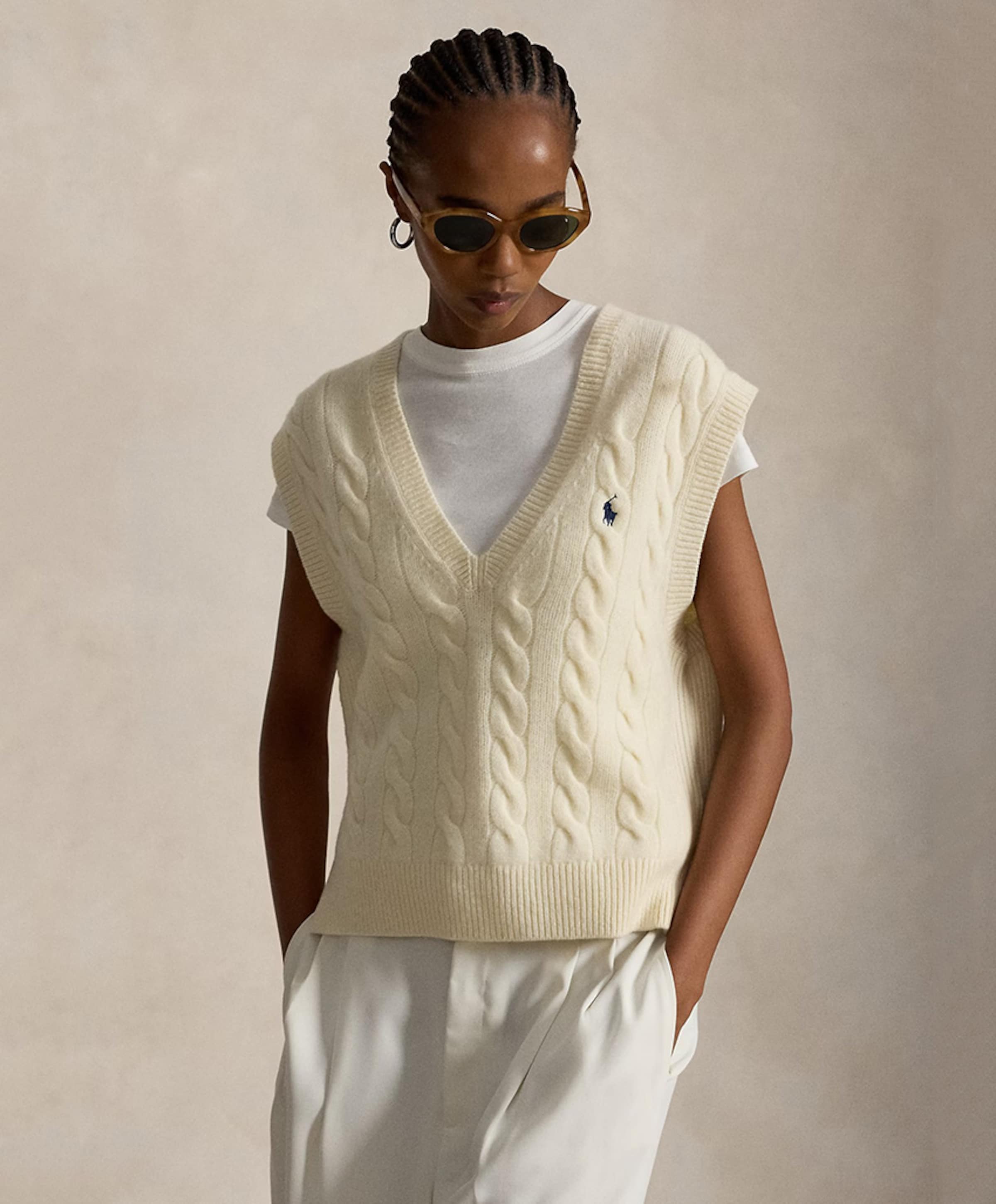 Ralph Lauren Dames spencer ecru