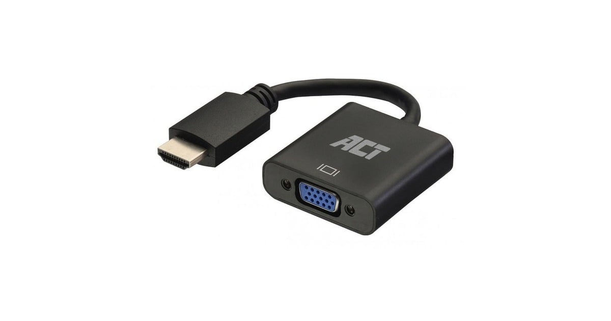 ACT ConnectivityHDMI naar VGA Converter met audio adapter  (Zwart)