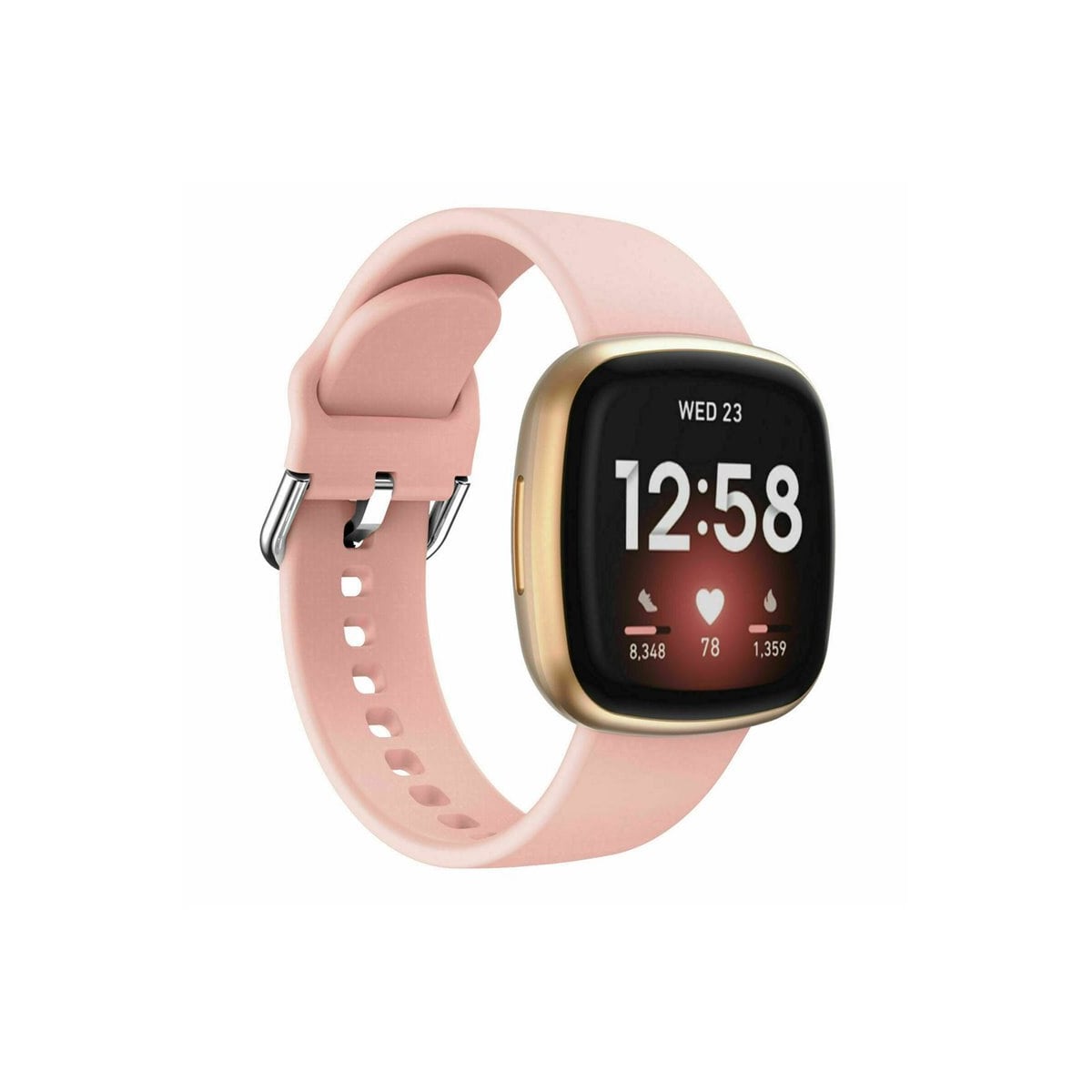 Sport armbånd till Fitbit Versa 4 - Lyserosa