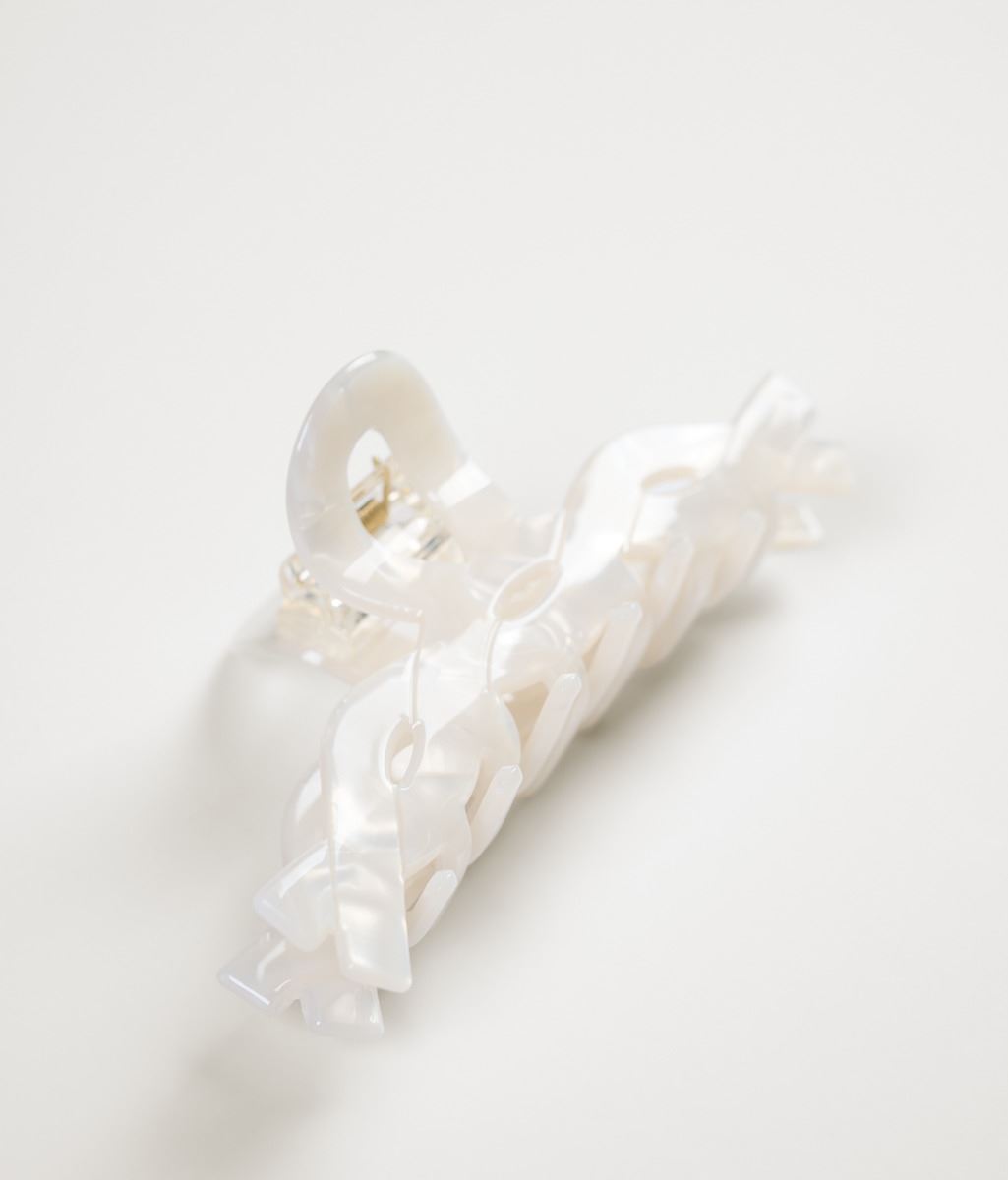 Hårklype offwhite - 3,8x5,1x4,5 cm