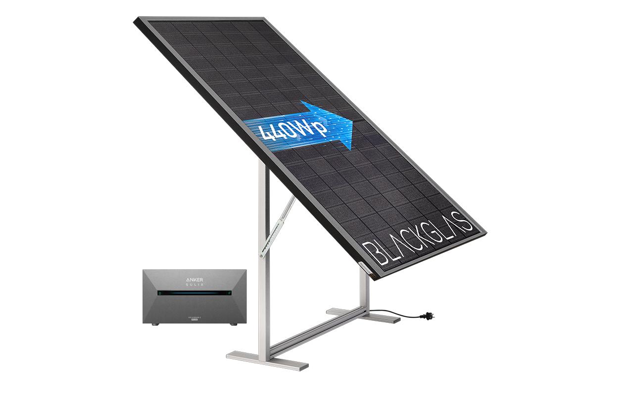 Solaranlage ECOzoom 440 Wp<br>Das All-in-One Balkonkraftwerk