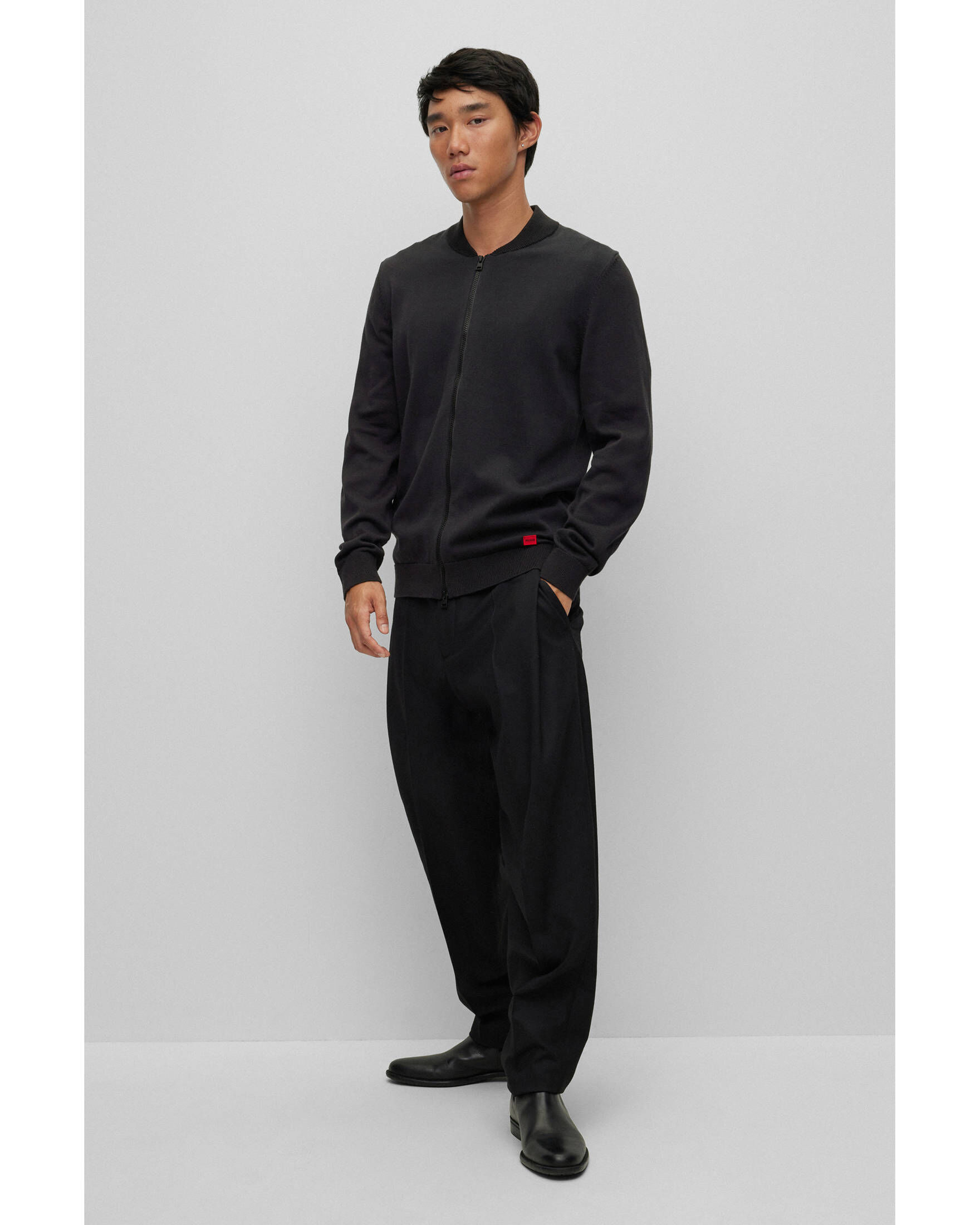 HUGO| Herren Strickjacke SAN-JAQUE-C