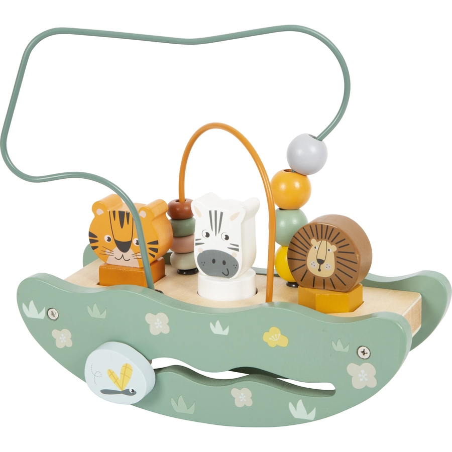 small foot® Motorikschleife mit Wippe „Safari“