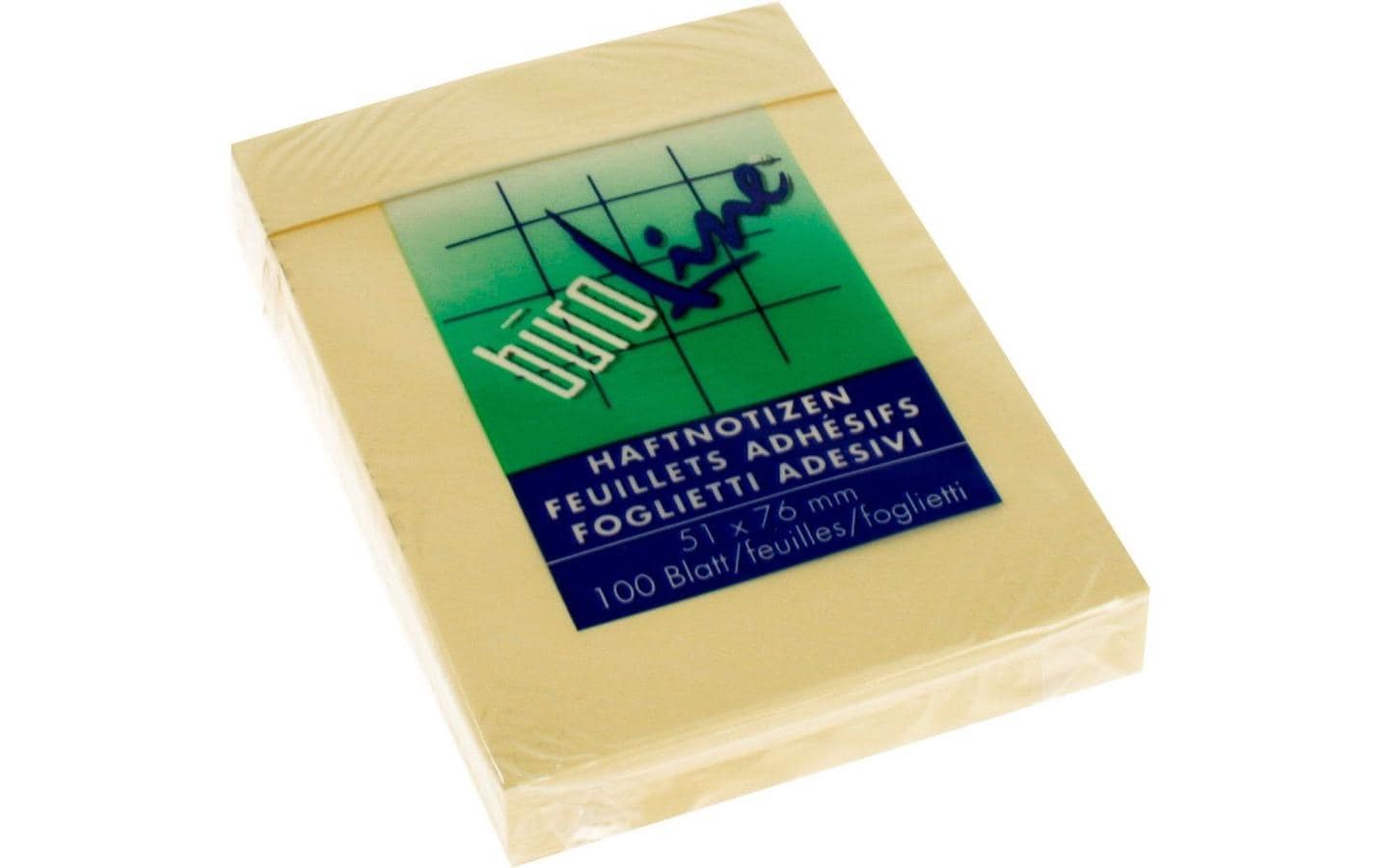 Notizzettel 5.1 x 7.6 cm, 1 Block à 100 Blatt, GelbSelbstklebende Haftnotizen