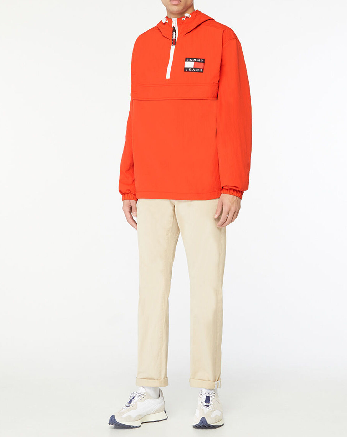 Tommy Jeans Coupe-vent Chicago Popover rouge