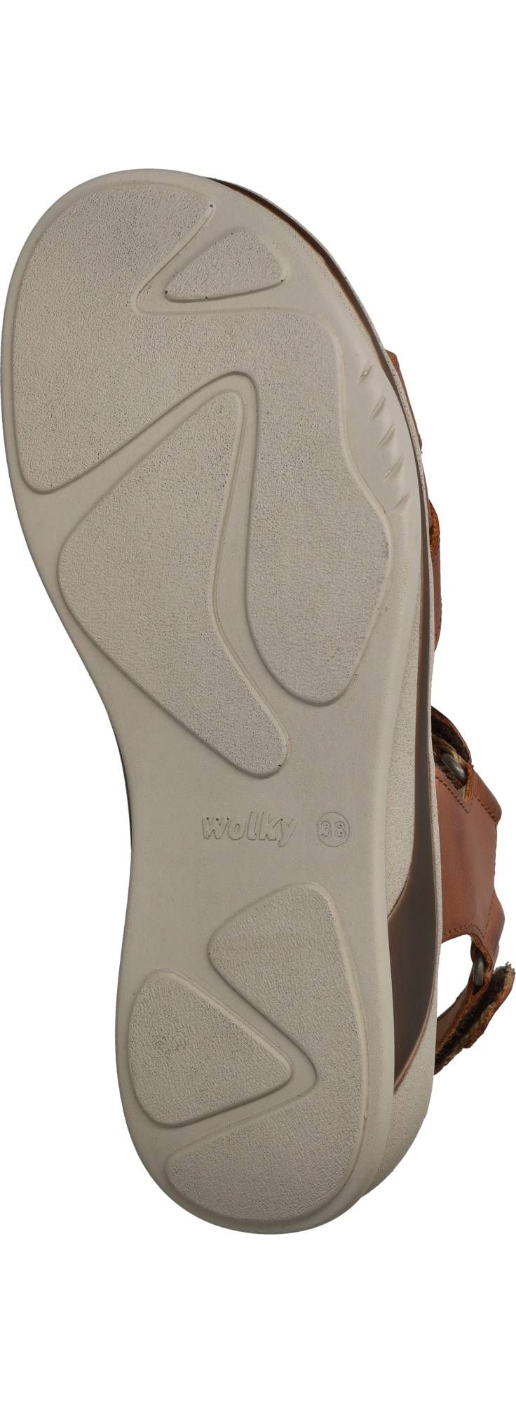 Wolky Acula Softy Wax Sandalen Bruin Dames