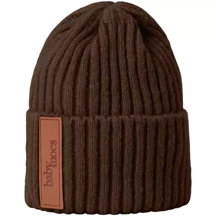 BabyMocs Mütze Vegan braun