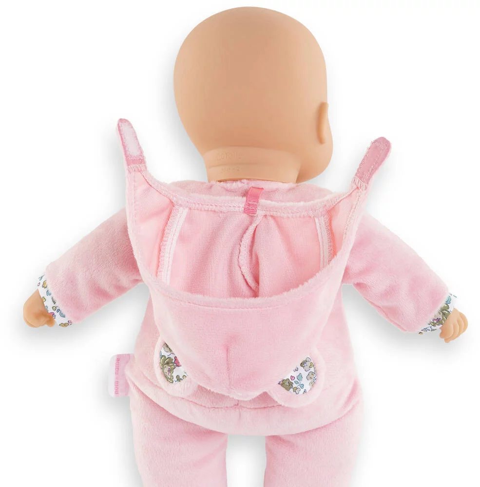 DOUDOU PTI' CŒUR OURS ROSE - COROLLE MON DOUDOU