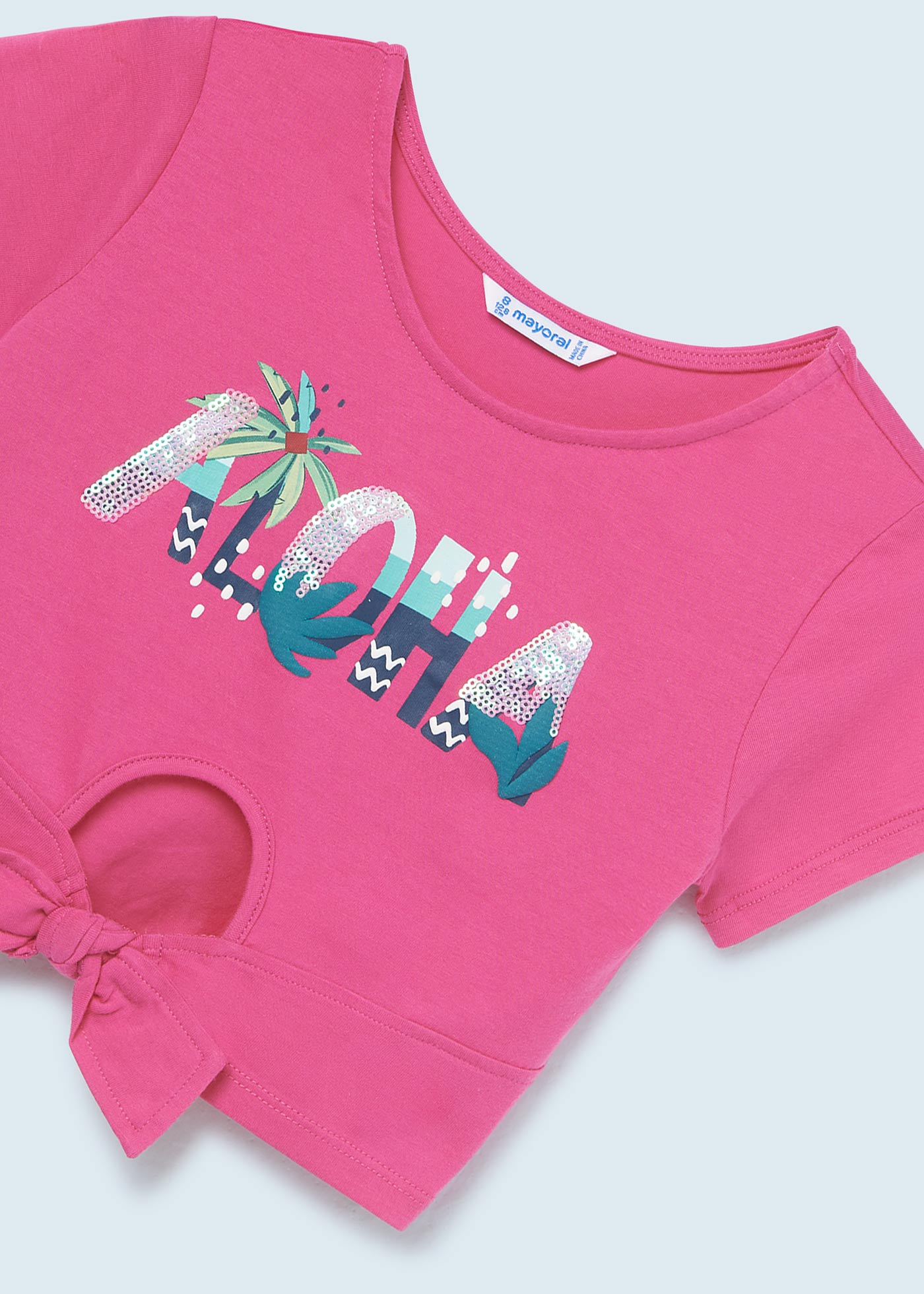 Conjunto de duas peças com estampa para meninas