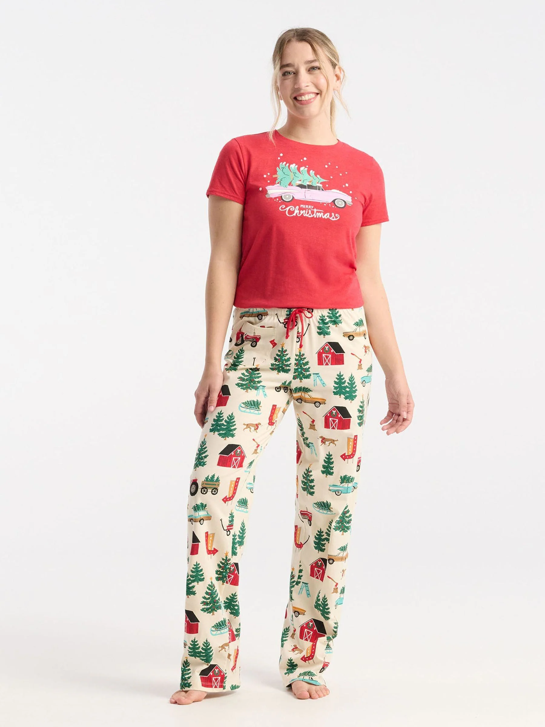 Hatley Red Merry Christmas Pyjama Top