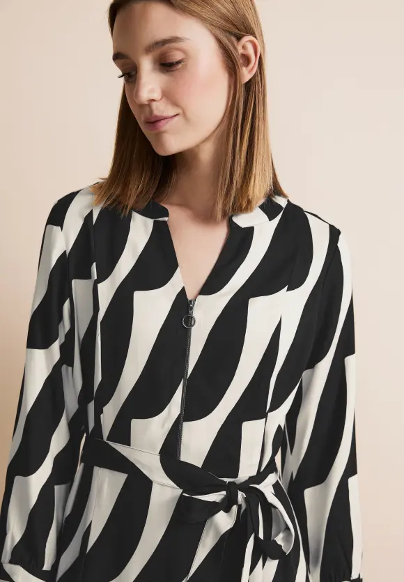 Print Midikleid - Black