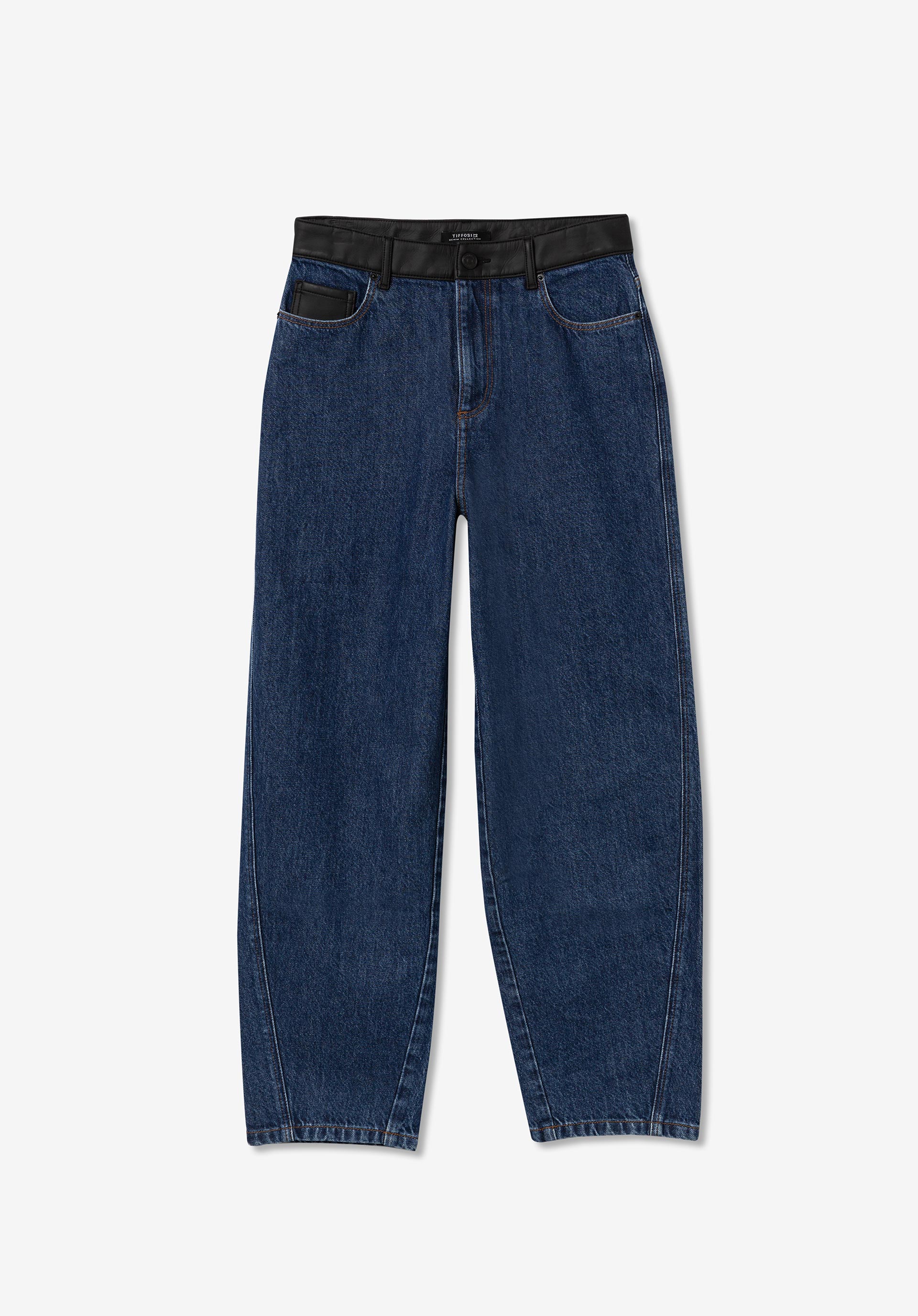 Jeans Balloon Cintura Alta com Polipele