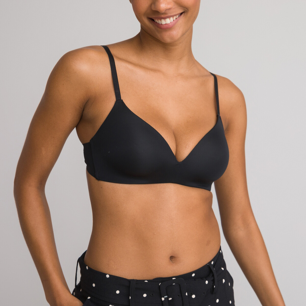 COLEÇÕES LA REDOUTE<br>Soutien triangular sem aro-Invisível