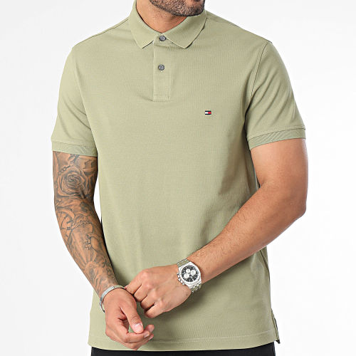 Polo Manches Courtes Regular 1985 7770 Vert Kaki Clair