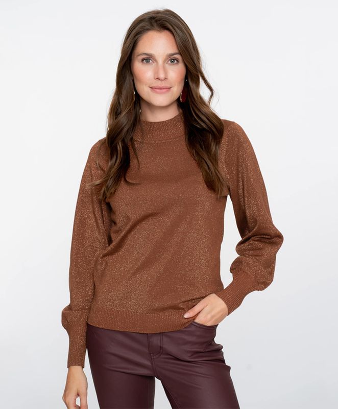 Geisha - 54531-14 - Pullover - Bruin - Lange Mouw