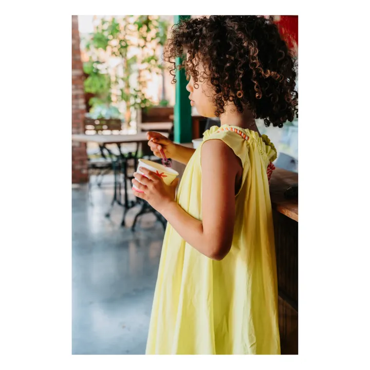 Bonnie & The Gang Robe Dottie Coton Bio | Jaune