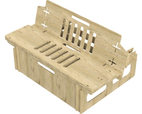 Buildify Campingbox Marinus achterbedsysteem voor VW, 1800x1500x415 mm (LxBxH) (zonder montage- en bevestigingsmateriaal)