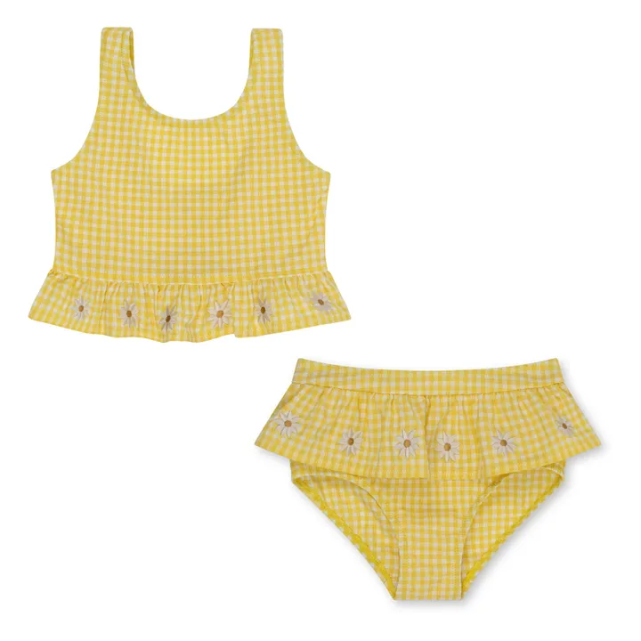 Konges Sløjd Maillot 2 Pièces Soline Vichy | Jaune
