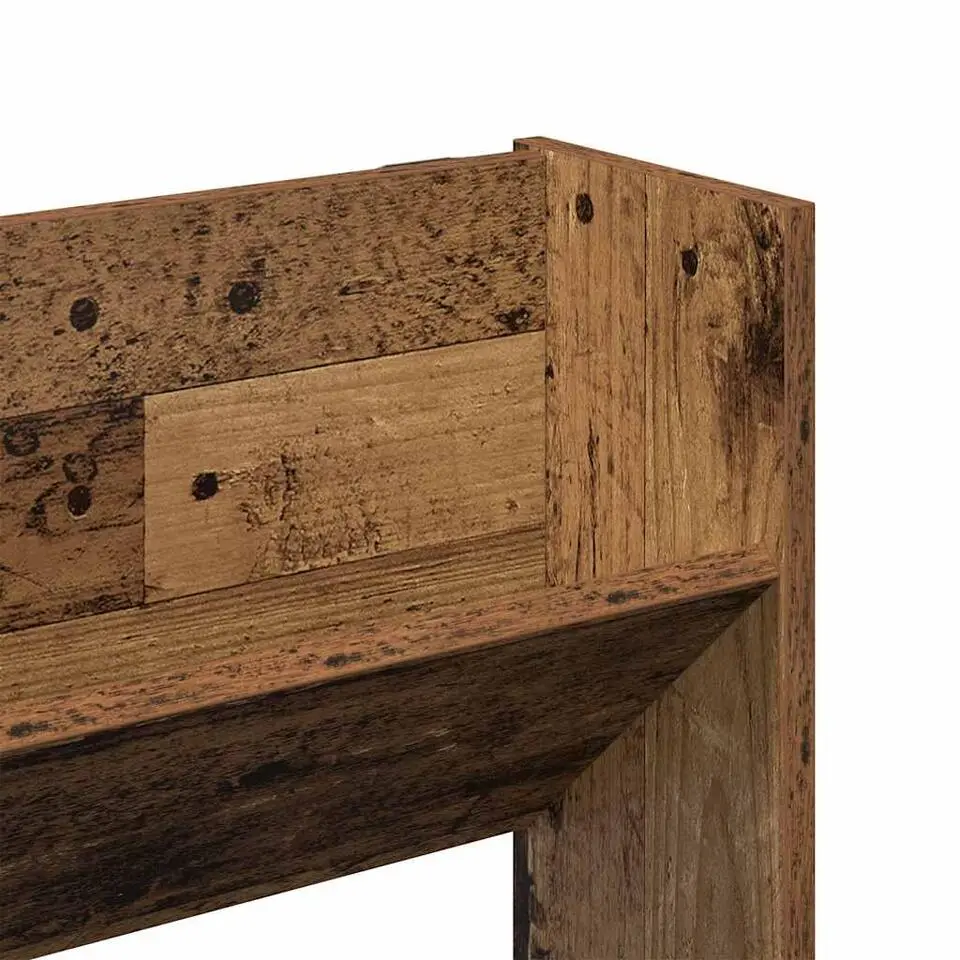 vidaXL - 3-laags Wandschoenenkast 9 paar - Oud hout - 80x18x90 cm