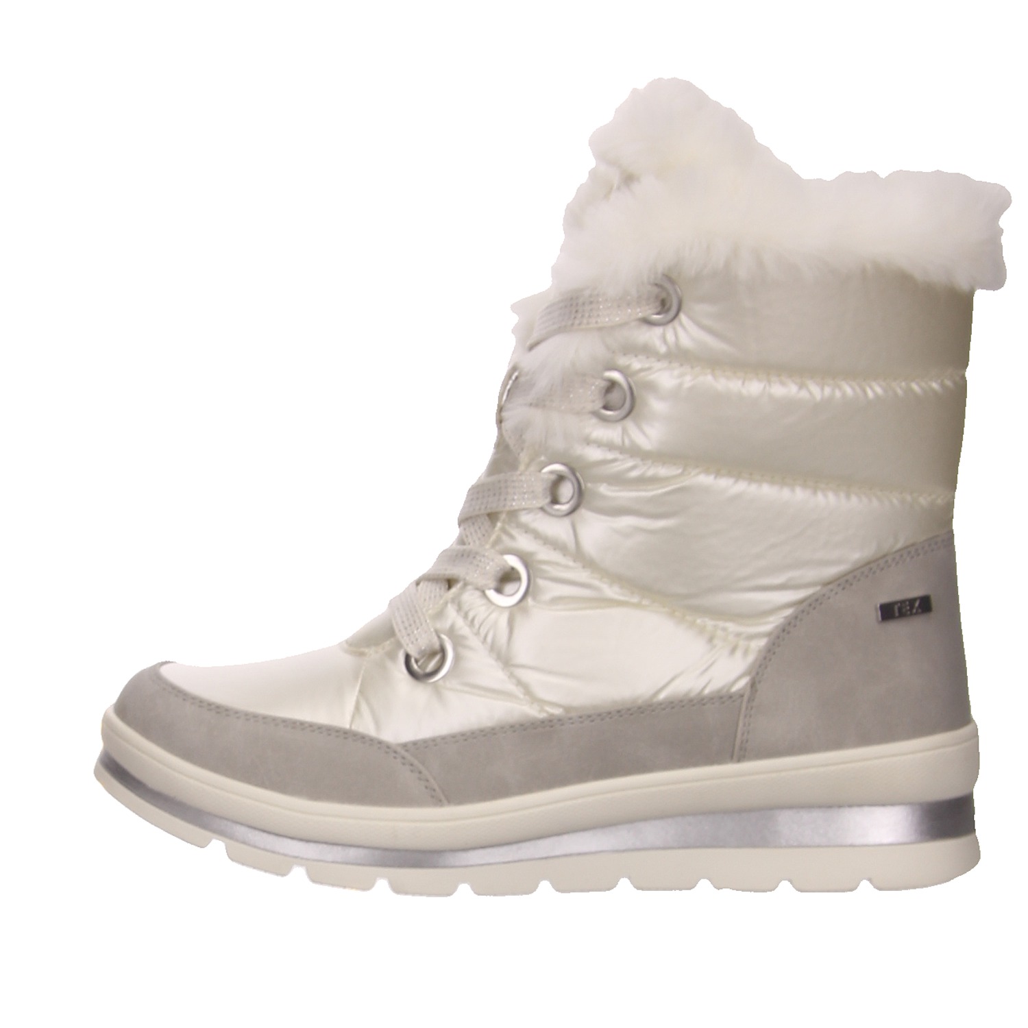 Caprice Schnürstiefel creme beige