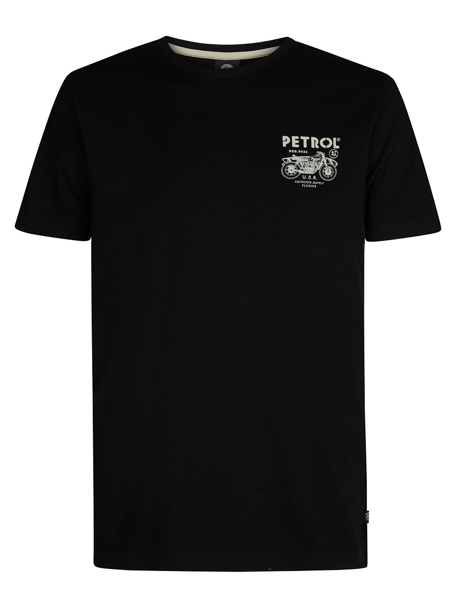 INDÚSTRIAS PETROLÍFERAS<br>Camiseta casual com logotipo nas costas
