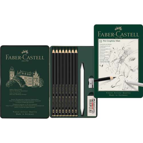 FABER-CASTELL Pitt Graphite Matt im Metall-Etui