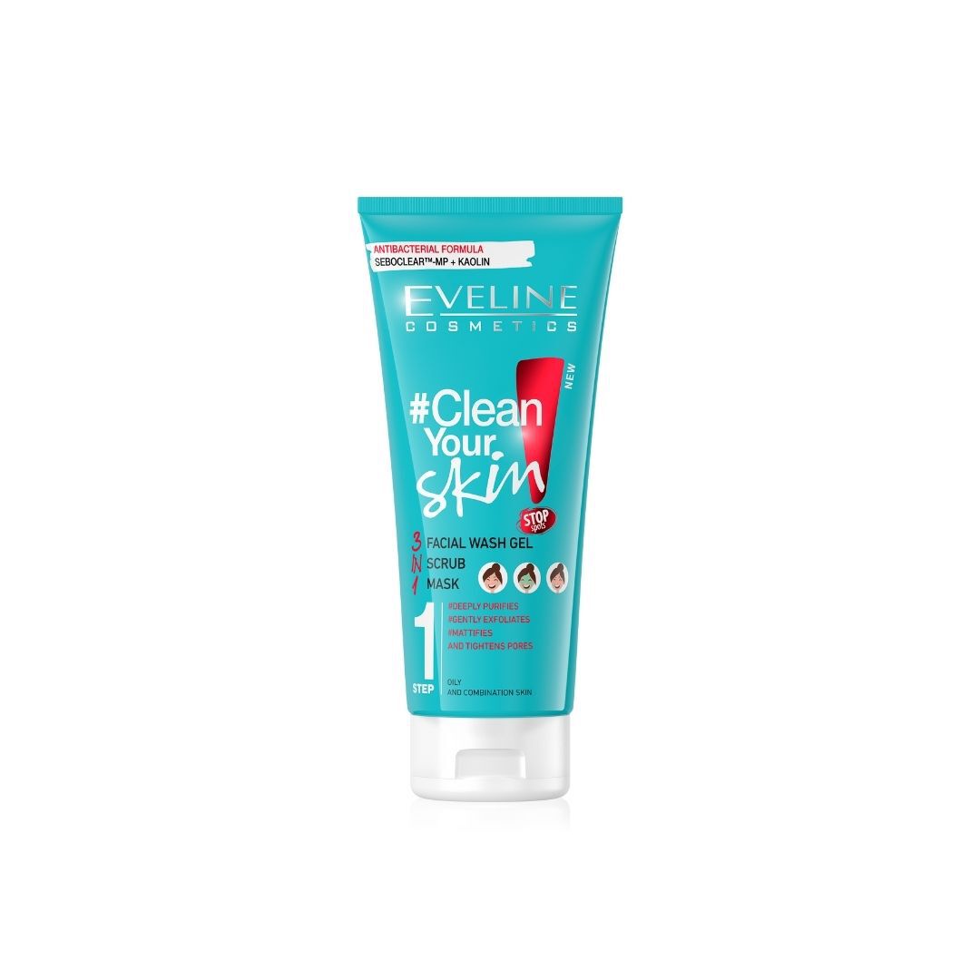 EVELINE  Acne Gel Limpeza Facial 3em1 - 200ml
