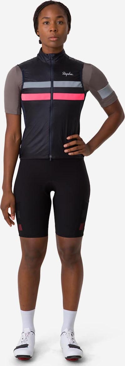 Brevet Insulated Gilet Dame Dark Navy/Hi-Vis Pink
