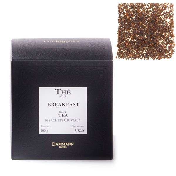 Thé noir breakfast sachets cristal - Dammann Frères