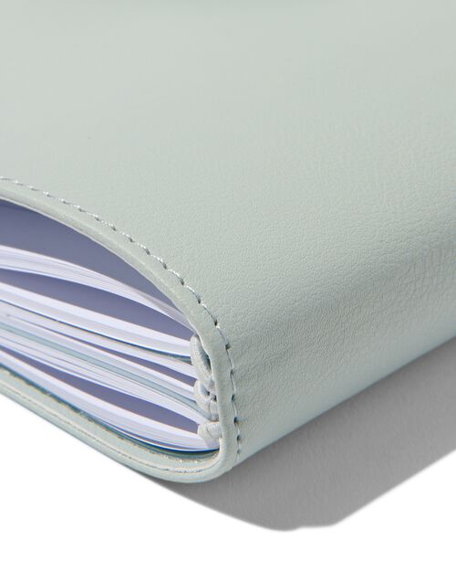 carnet rechargeable gris bleu A5 rempli avec des lignes