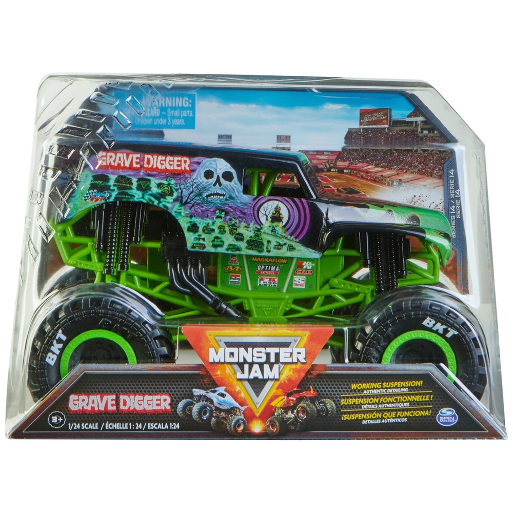 Monster Jam 1:24 Die-Cast Grave Digger Truck