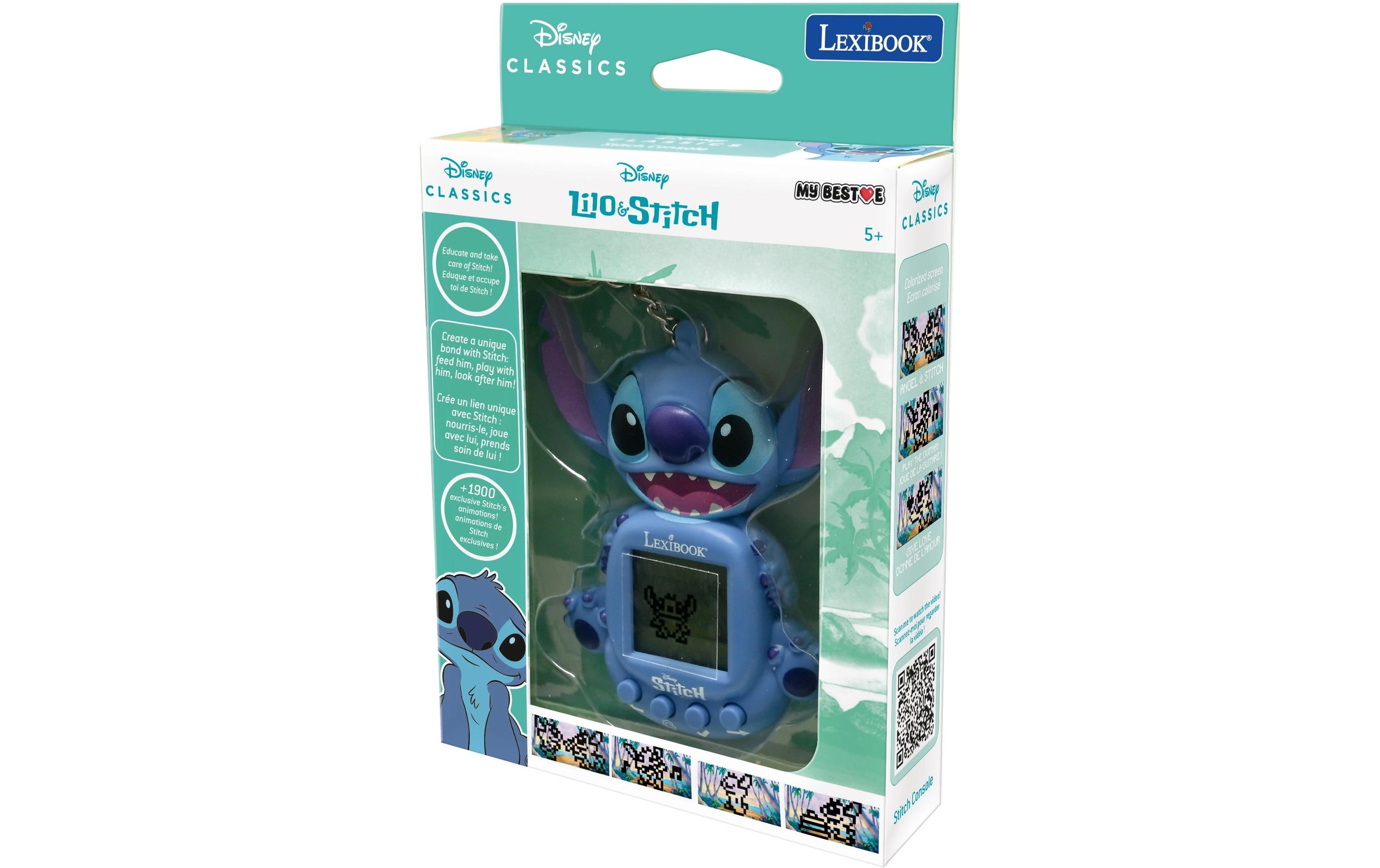 Tamagotchi Disney Stitch My Best-E BlauSpielkonsole mit LCD-Bildschirm und 3 exklusiven Stitch-Spielen
