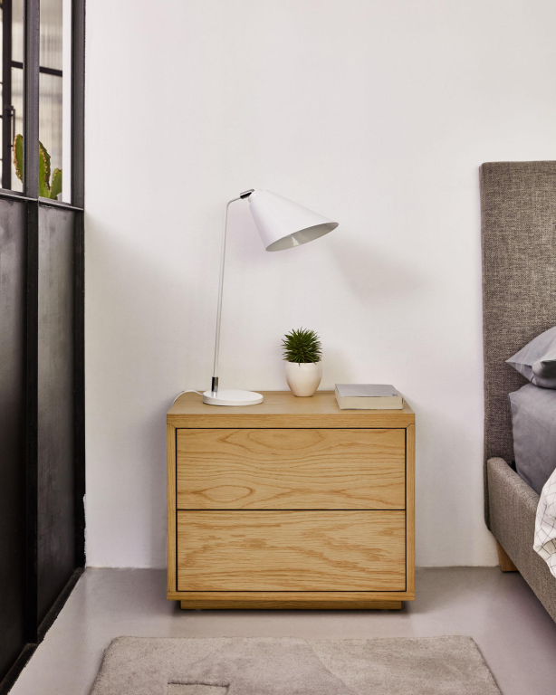 Kave Home Abilen nachtkastje eiken