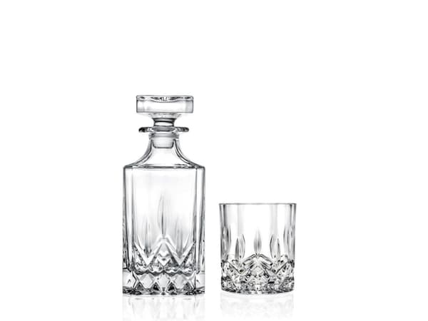 Rcr Whiskey Glasses And Garafe Set 6 Pcs. Op