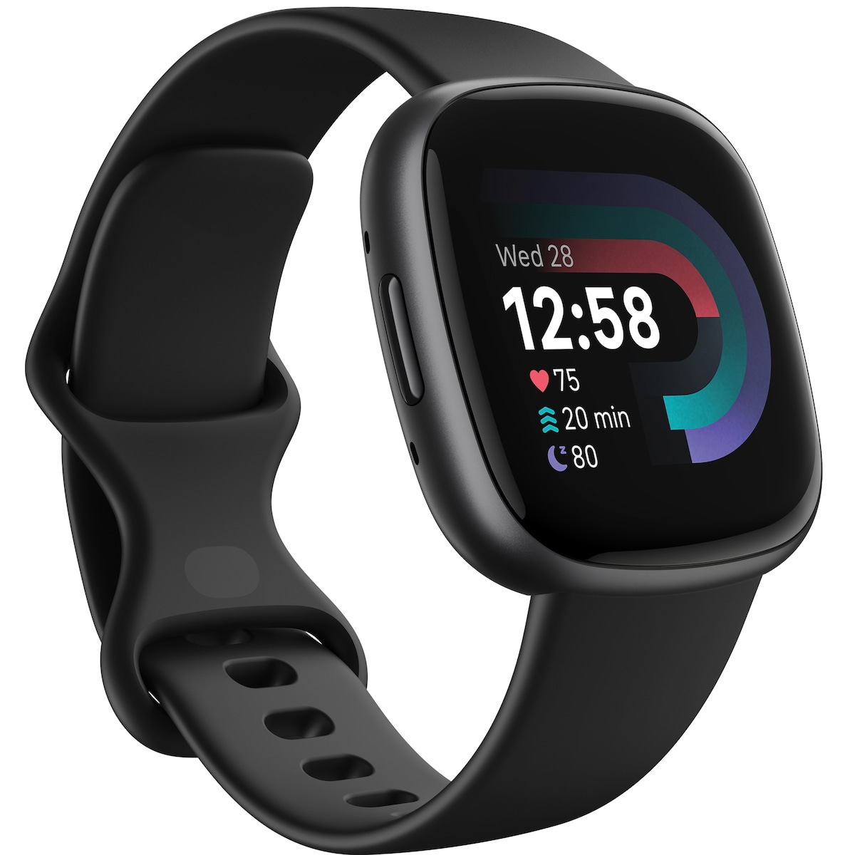 Fitbit Versa 4 smartklokke (sort/grafitt)