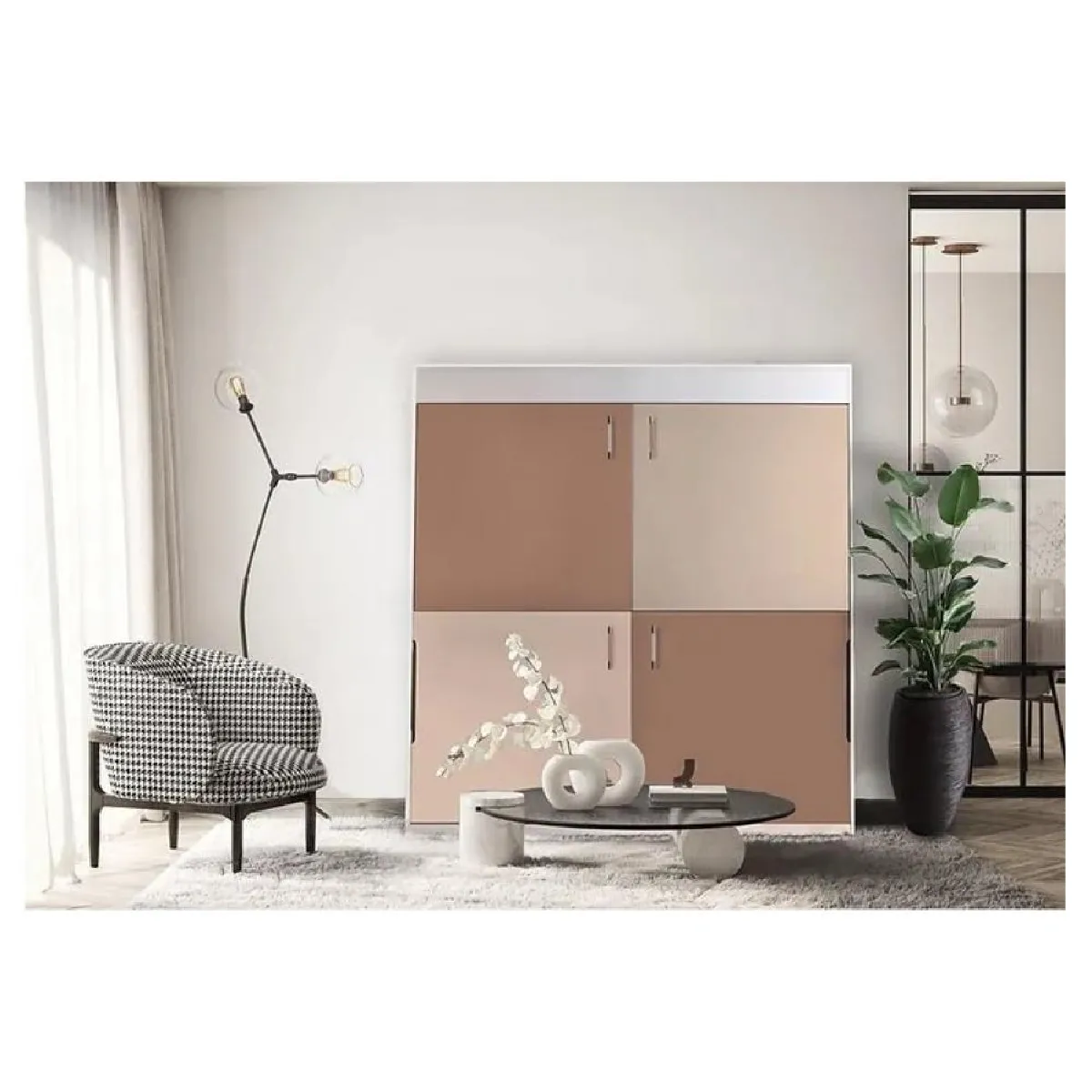INSIDE 75 MELAMIX DUO - Abricot et Beige
