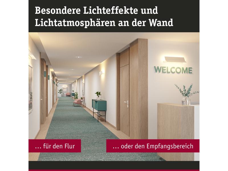 Paulmann Wandleuchte Stine, 17W, 2700-6500K, Weiss LED Wandleuchte Smart Home Zigbee