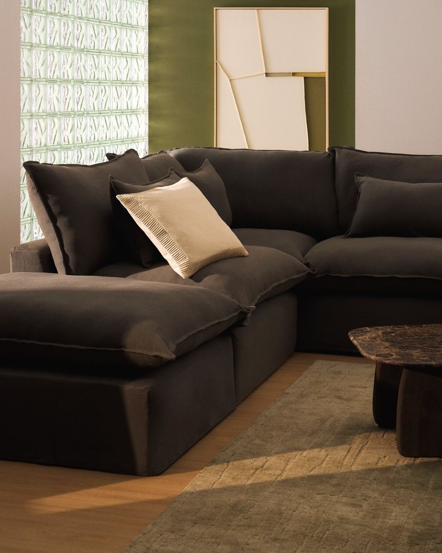 Kave Home Anarela Taupe Hoekbank