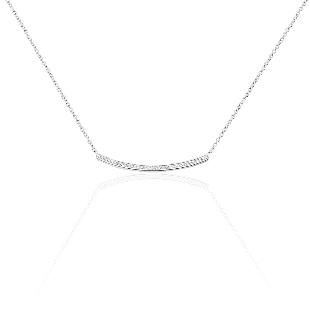 Collier Judith Argent Blanc Oxyde De Zirconium