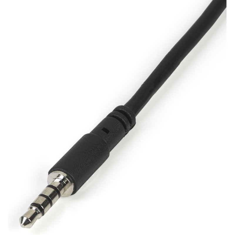 StarTech.com Adaptateur pour casque avec prises pour écouteur et microphone séparées - Mini-Jack 3,5mm 1x (M) 2x (F) - Noir