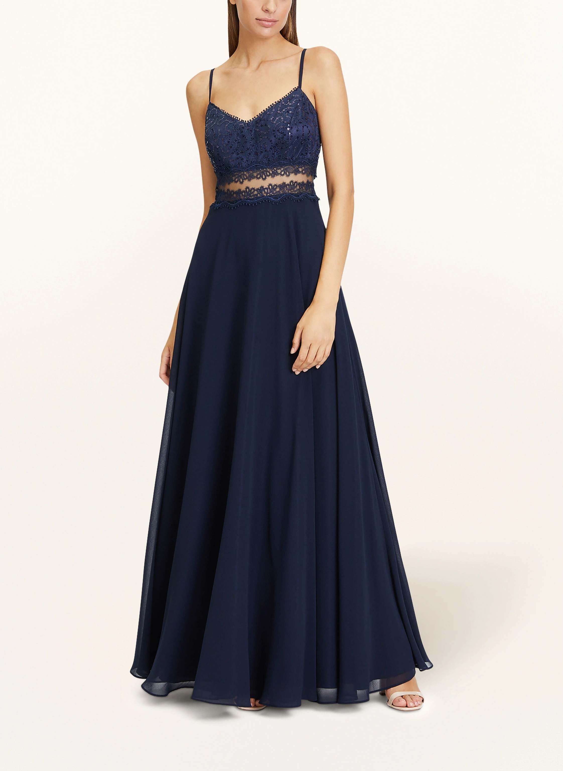 VM Vera Mont Abendkleid mit Spitze und Pailletten