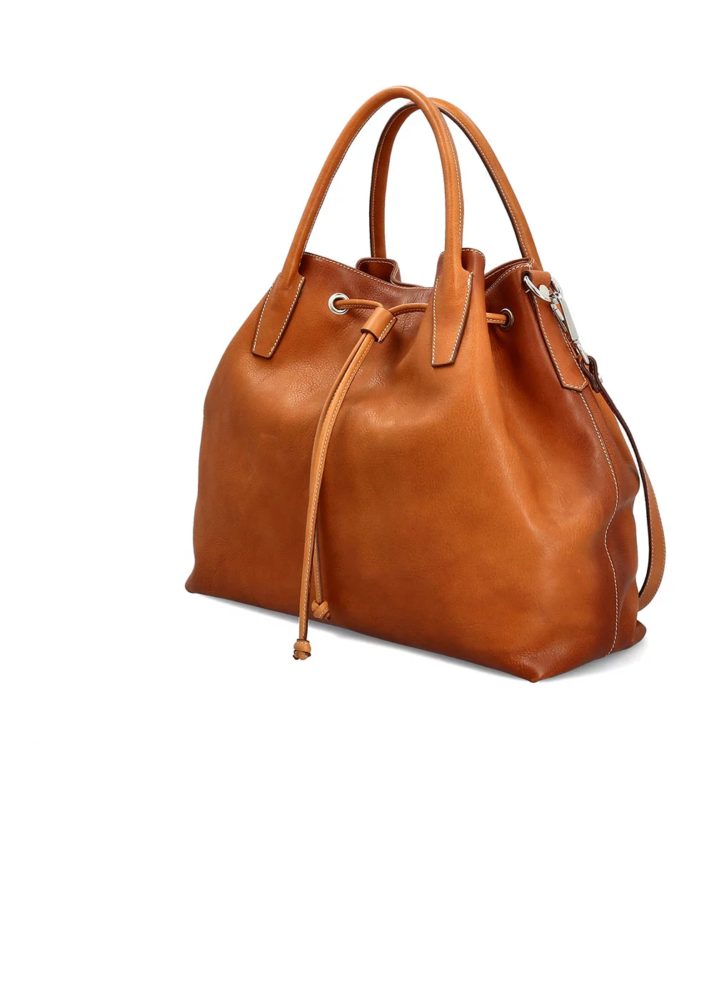 SEAU FLORENTINA CUIR CAMEL