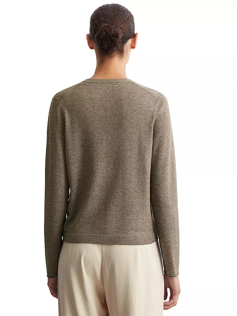 MARC O'POLO Strickjacke braun